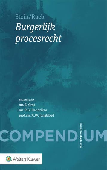 Compendium van het burgerlijk procesrecht - Stein/Rueb, Verzenden, Zo goed als nieuw, Stein/Rueb