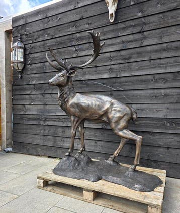 Beeld, Bronze: XXL Deer - New - 153 cm - Brons - 2026
