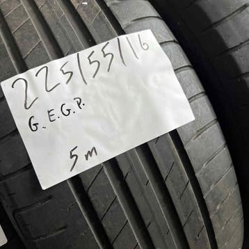 2 x Goodyear 225-55-16 Zomerbanden 5mm, Gebruikt, 16 inch, Ophalen of Verzenden, Band(en)