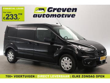 Ford Transit Connect Ecoboost L2 100PK | Benzine | Clima |, Euro 6, Zwart, Handgeschakeld, Nieuw