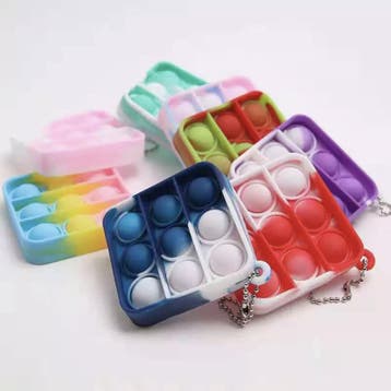 Bubble Pop-it sleutelhanger (15 st.) Kinder traktatie, Ophalen of Verzenden, Nieuw