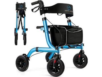 Safe Age® Rollator - Lichtgewicht opvouwbaar - Gevoerde, Verzenden, Nieuw