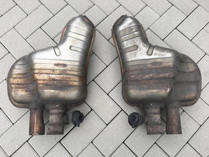 Bentley Continental GT 2006 uitlaat 3w0253611A set, Auto-onderdelen, Uitlaatsystemen, Gebruikt, Bentley