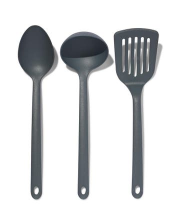 HEMA Set spatel, lepel en soeplepel van €4.99 voor €3 sale, Verzenden, Nieuw