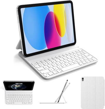 Bluetooth Toetsenbord iPad 10 - Wit | Laatste Stuk!, Ophalen of Verzenden, Nieuw