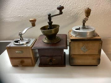 PeDe - Koffiemolen (3) - Hout, Messing, Metaal, Antiek en Kunst