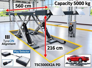 5T Uitlijnbrug Hefbrug Schaarbrug Spelingsdetector - H216cm, Auto diversen