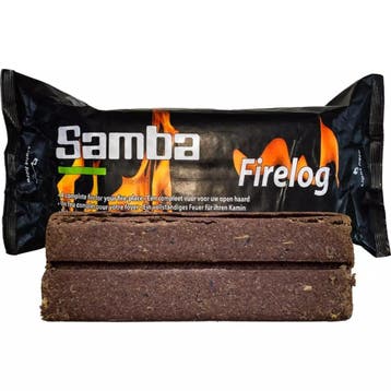 Samba Haardblok - paraffine en geperst hout - 2,5-3 uur g..., Ophalen of Verzenden, Nieuw