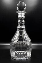 French Art Deco Solid Crystal Glass Decanter-1920, 36