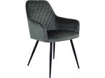 House Nordic Harbo Eetkamerstoel - Luxe Velvet - Groen (set, Verzenden, Nieuw