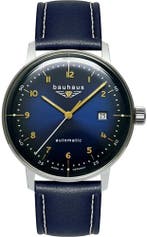 Bauhaus 2064-3 Dessau automatisch horloge, Overige merken, Staal, Verzenden, Polshorloge