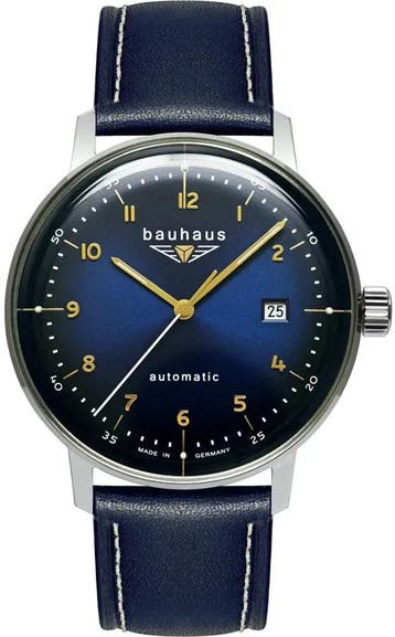 Bauhaus 2064-3 Dessau automatisch horloge, Sieraden, Tassen en Uiterlijk, Horloges | Heren, Overige merken, Staal, Verzenden, Polshorloge