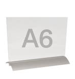 Menuhouder A6 Liggend Met Alu-voet | Displaywinkel.nl, Verzenden, Nieuw in verpakking, Etalage
