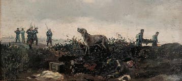 Honorio Romero Orozco (1867-1920) - Escena de caza