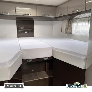 Molton hoeslakenset - 3 delig met midden matras, Verzenden, Nieuw