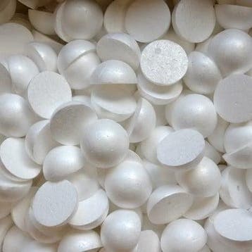 Styropor piepschuim isimo halve bal kerstbal vol 6 cm per, Hobby en Vrije tijd, Ophalen of Verzenden, Nieuw
