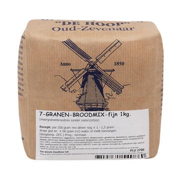 Molen de Hoop 7 Granen Broodmix Fijn 1kg, Verzenden, Nieuw