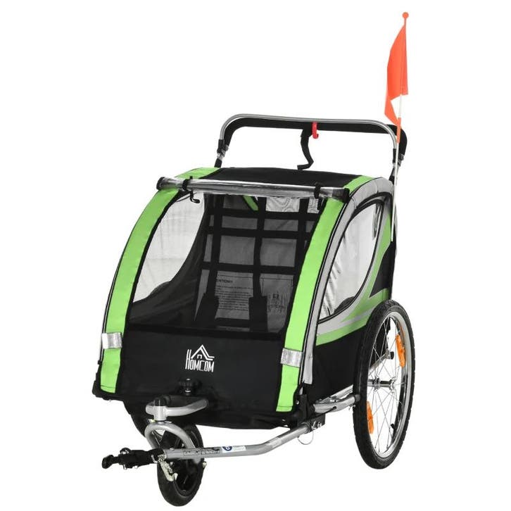 TRUUSK 2-in-1 Fietskar voor 2 Kinderen - Schuiffunctie - Inc, Kinderen en Baby's, Kinderkleding | Kinder-zwemkleding, Nieuw, Verzenden