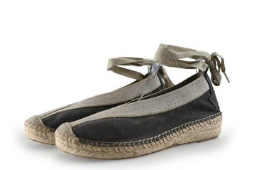 Shabbies Amsterdam Espadrilles in maat 39 Grijs, Shabbies Amsterdam, Verzenden, Zo goed als nieuw, Grijs