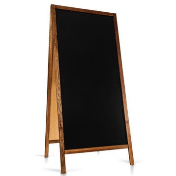 Krijtstoepbord | CLASSIC | Hout | Bruin | 720x450x1560(h)mm, Verzenden, Nieuw in verpakking