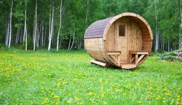 Buiten Sauna - Yukon Cedar Barrelsauna 240, Verzenden, Nieuw