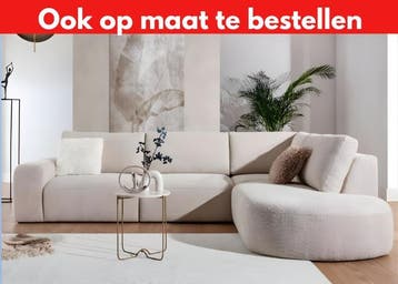 Nieuwe Hoekbank Chicago-Luxe Beige/Cremé Lounge – 315 x 220, Hoekbank, Vierpersoons of meer, 300 cm of meer, Nieuw