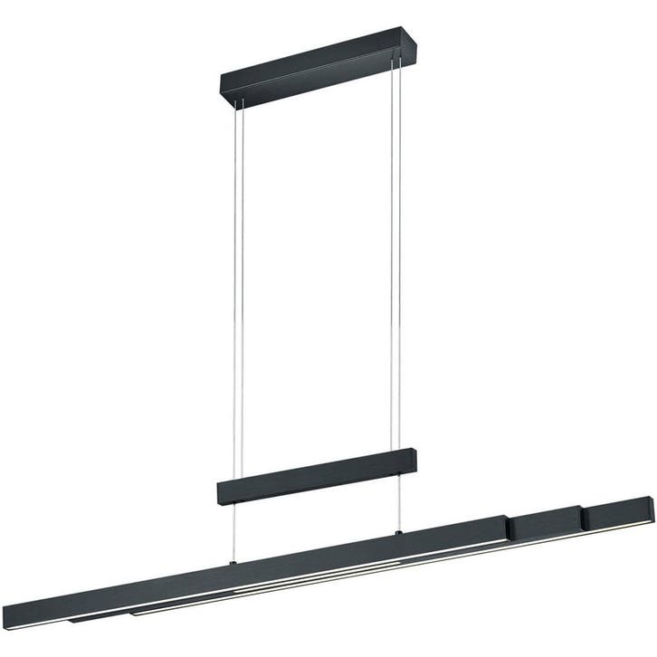 Zwarte LED Hanglamp 54W - Trion Trojan Up & Down met Aanpasb, Huis en Inrichting, Lampen | Overige, Nieuw, Ophalen of Verzenden