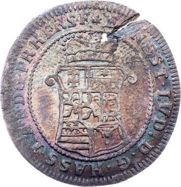 Duitsland. Ernst Ludwig I. 10 Kreutzer 1733 / Darmstadt, Postzegels en Munten