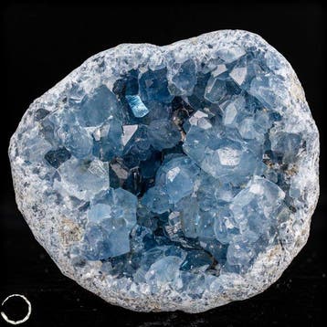 Natuurlijke celestiet-druse – Hemelsblauwe schat uit de