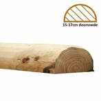 Douglas halfronde palen geschild | Doorsnede 15/17 cm, Le..., Doe-het-zelf en Verbouw, Hout en Planken, Verzenden, Nieuw