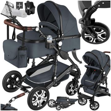 Combi-kinderwagen Mats, opvouwbaar, 5-puntsgordel, Kinderen en Baby's, Kinderwagens en Combinaties, Verzenden, Nieuw