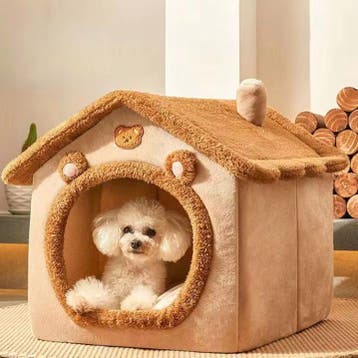 Knus Honden en Katten Huisje - 50cm - Nieuw - Berenhuis, Verzenden, Nieuw, Pluche