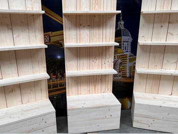 Steigerhouten Winkelinrichting op Maat | Displays | Stelling, Ophalen of Verzenden