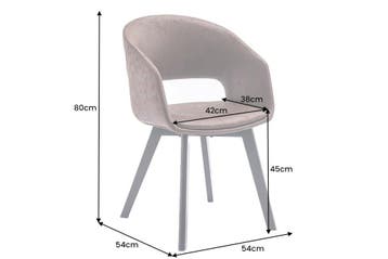 Design stoel NORDIC STAR antiek bruin houten poten - 43422, Huis en Inrichting, Ophalen of Verzenden, Nieuw