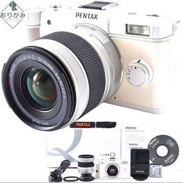Pentax Q White + 02 STANDARD ZOOM 2.8-4.5/5-15mm Spiegelloze, Nieuw