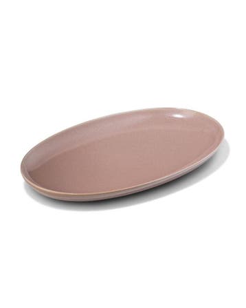 HEMA Serveerschaal 20 x 32 x 3cm Puur aardewerk taupe, Verzenden, Nieuw