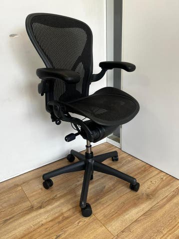 Herman And Miller Office Chair | Posturefit, Verzenden, Zwart, Zo goed als nieuw, Bureaustoel
