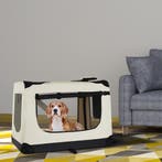 Vouwbare Hondentransportbox / Bench Lassie XL - Beige - 56 x, Verzenden, Nieuw