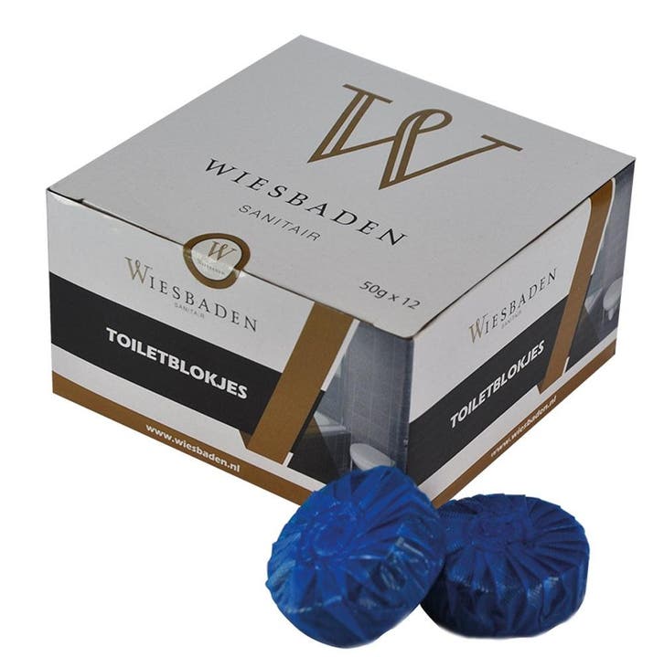 Wiesbaden toiletblokjes blauw - set a 12 stuks, Doe-het-zelf en Verbouw, Sanitair, Ophalen of Verzenden