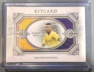 2019/20 Futera Unique Gabriel Jesus KCI2 Serialized card,, Nieuw