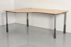 Kinnarps bureau, beuken blad, 180 x 120 cm, hoogte, Ophalen of Verzenden, Nieuw