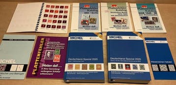 Postzegel speciaal catalogus Duitsland en gebieden en 4x, Gestempeld