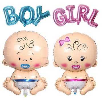 Genderreval set Boy or Girl 25-delig, Verzenden, Nieuw, Versiering, Geboorte of Huwelijk