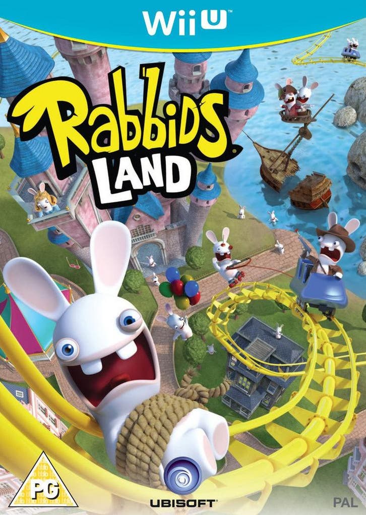 Wii U Rabbids Pretpark, Spelcomputers en Games, Spelcomputers | Nintendo Wii U, Zo goed als nieuw, Verzenden