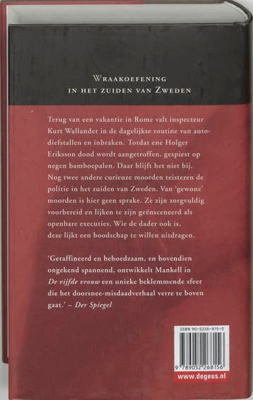 De vijfde vrouw / Inspecteur Wallander-reeks / 6, Verzenden, Gelezen, Henning Mankell