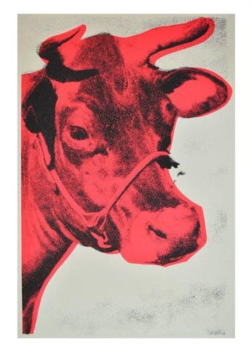 (After) Andy Warhol - Cow Kuh - Pop Art Artprint - 100 x 70