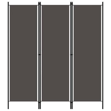vidaXL Kamerscherm met 3 panelen 150x180 cm antraciet, Verzenden, Nieuw