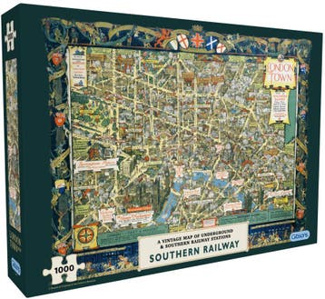 Kerry Lee - London Town by Southern Railway Puzzel (1000, Verzenden, Nieuw