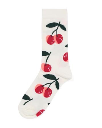 HEMA Sokken voor volwassenen cherry much gebroken wit, Verzenden, Nieuw