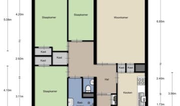 Te Huur 4 Kamer Appartement Valkhofplein In Arnhem, Huizen en Kamers, Gelderland, Direct bij eigenaar, Appartement, Arnhem